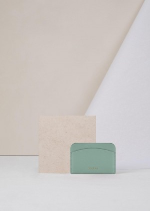 Polene Card Holder Wallets Mint | 01365LFHB