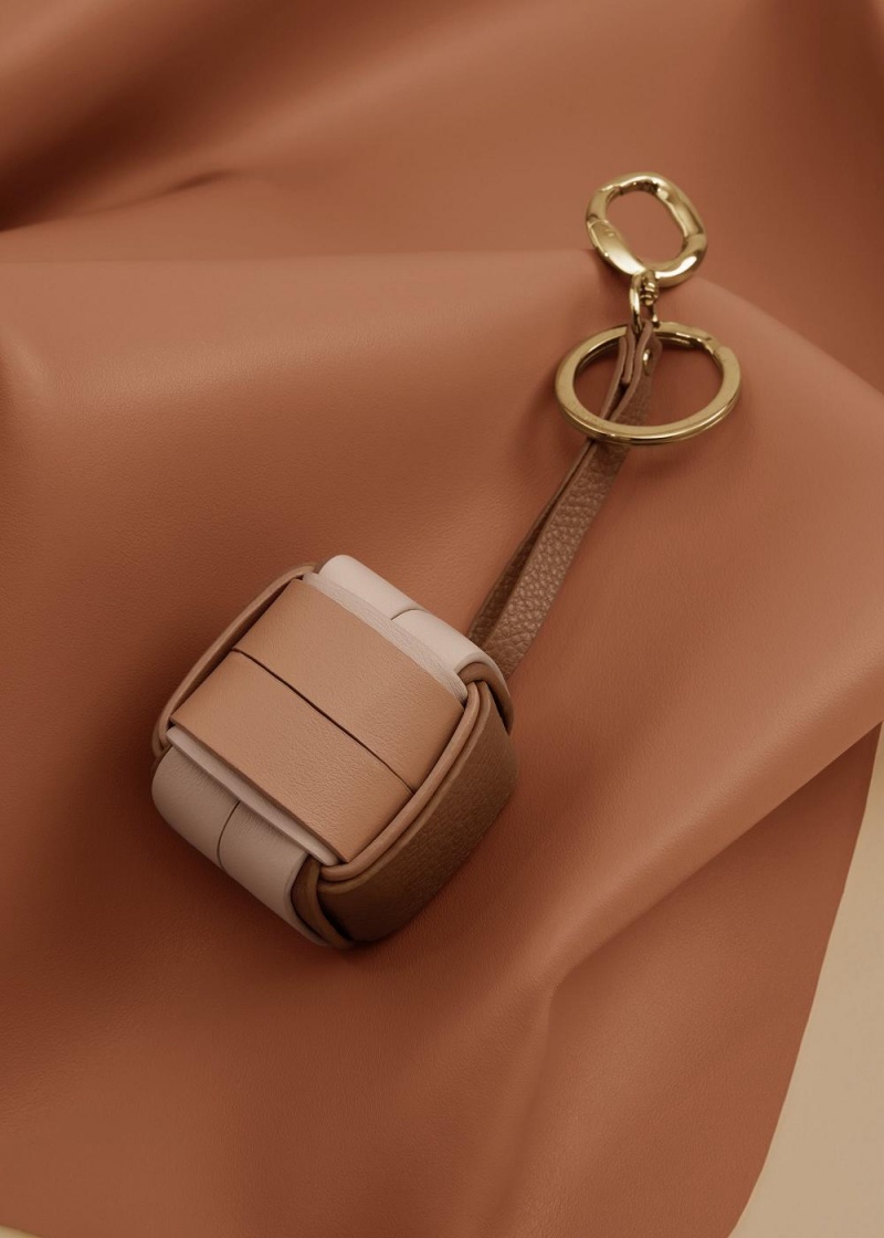 Polene Cubo Keyrings Brown | 09531YVFO