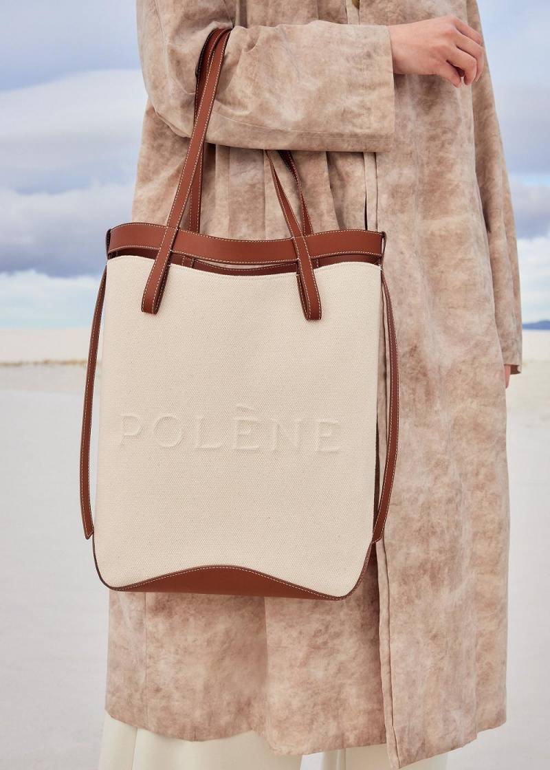 Polene Ilo dark brown / beige | 36481XMOY