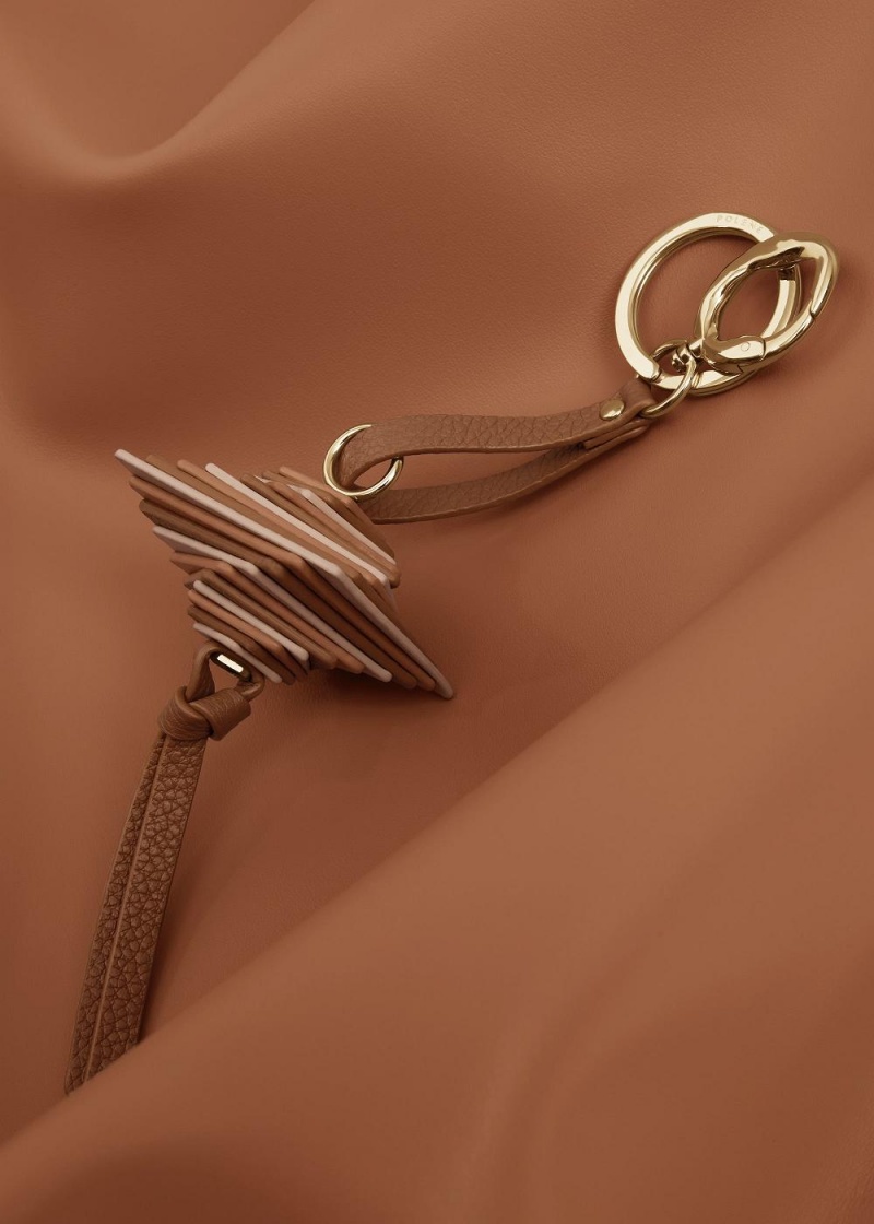 Polene Scala Keyrings Brown | 18423DUJL