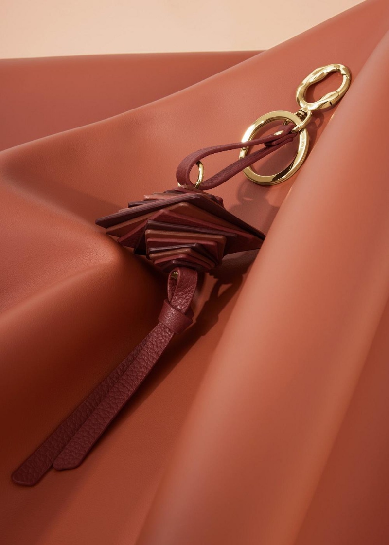 Polene Scala Keyrings Burgundy | 38705JGOX