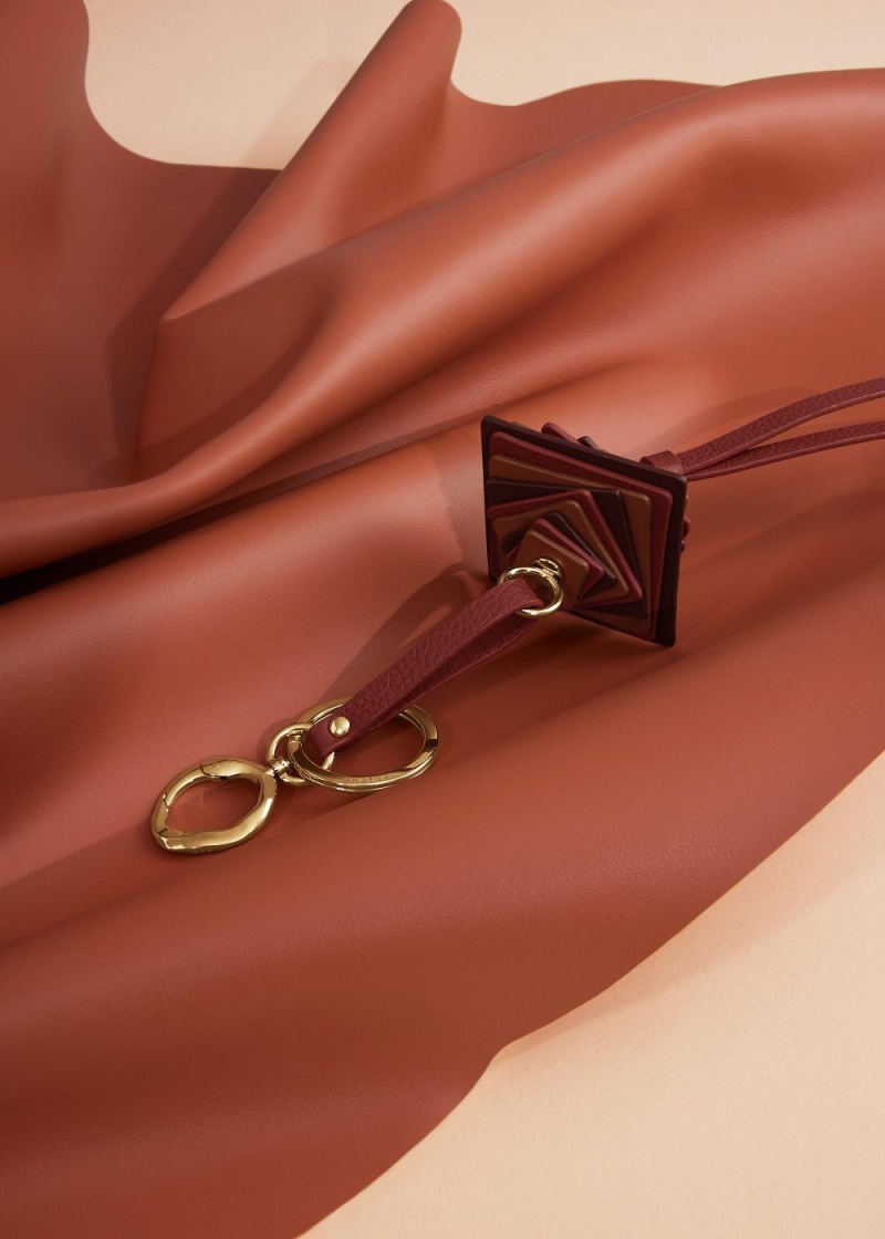 Polene Scala Keyrings Burgundy | 38705JGOX