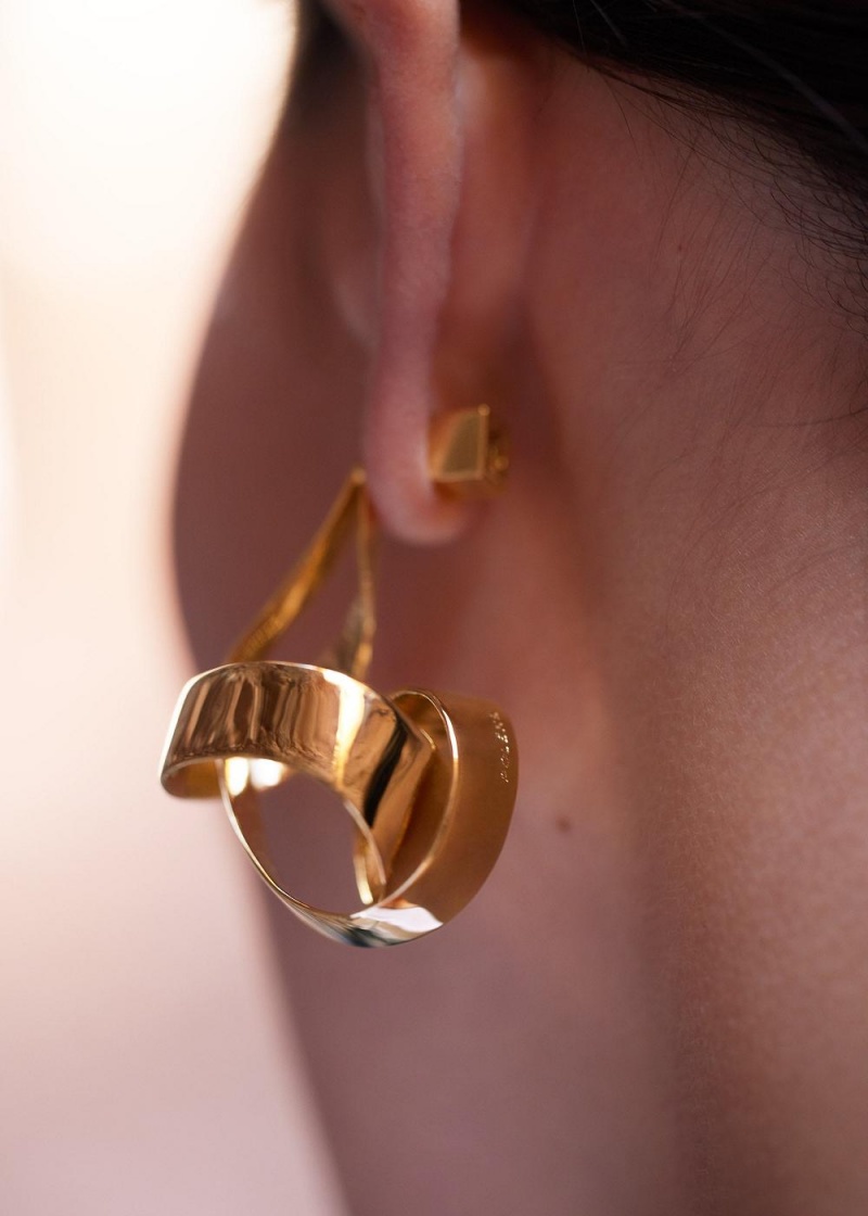 Polene Éole Spiral Earrings Gold | 61890RZSF